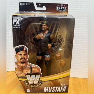 WWE Elite Series 19 Kama Mustafa Figure with Black and Gold Details
